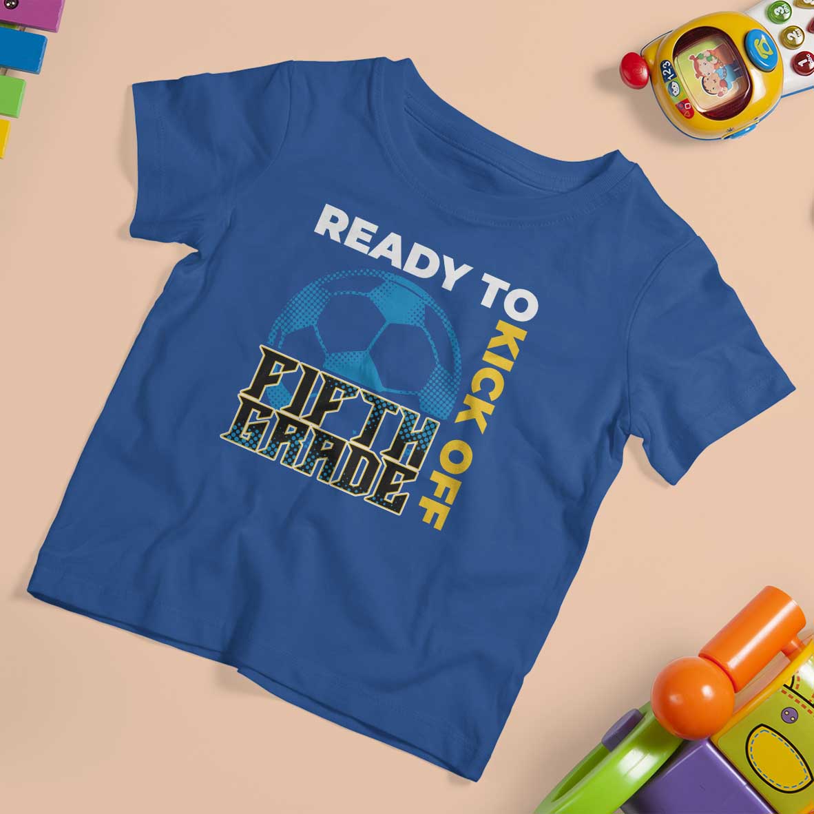 5th Grade Soccer Player T Shirt For Kid Ready To Kick Off Fifth Grade - Wonder Print Shop