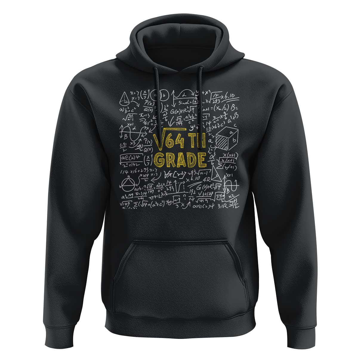 Funny Math Lover Back To School Hoodie 8th Grade Square Root Of 64 - Wonder Print Shop