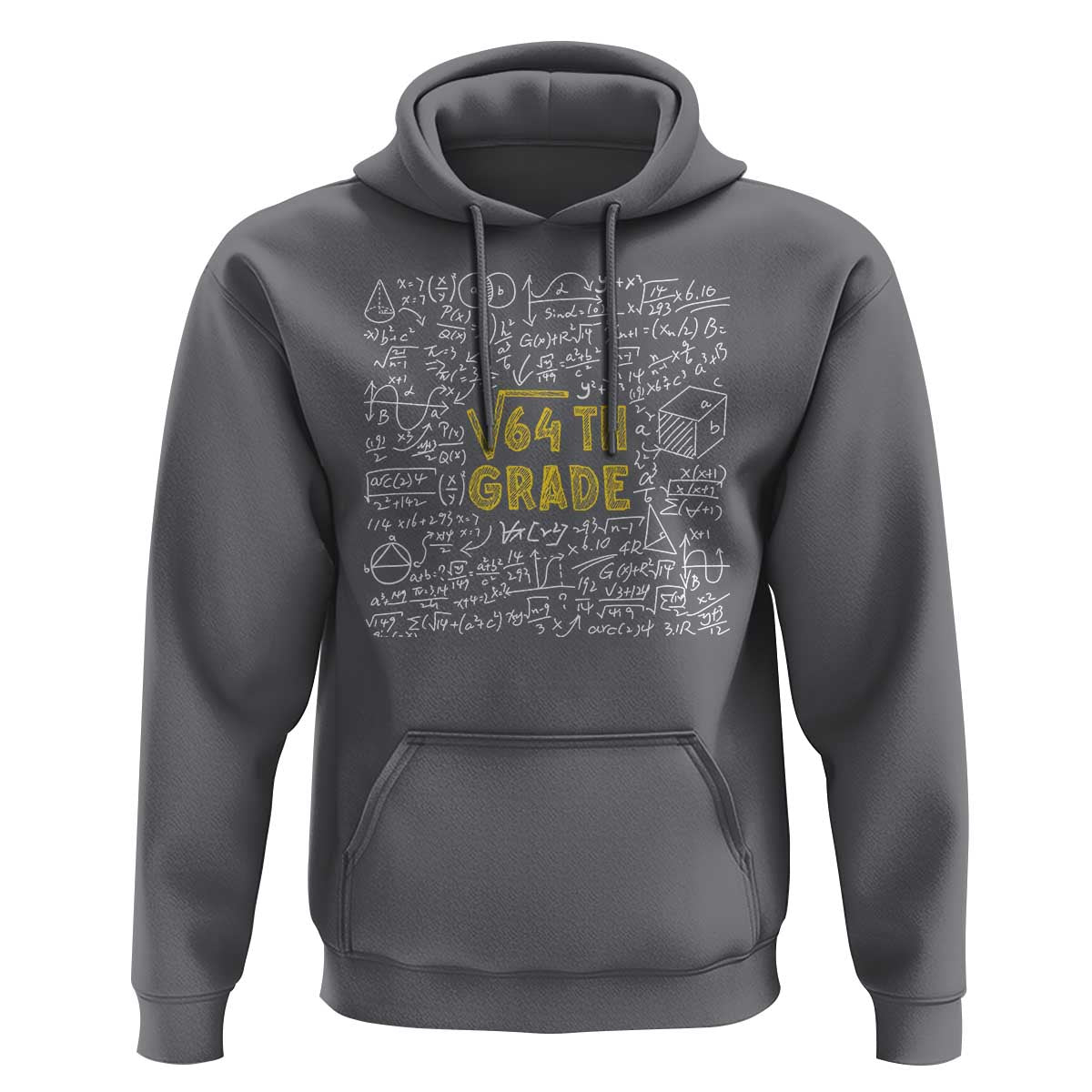 Funny Math Lover Back To School Hoodie 8th Grade Square Root Of 64 - Wonder Print Shop