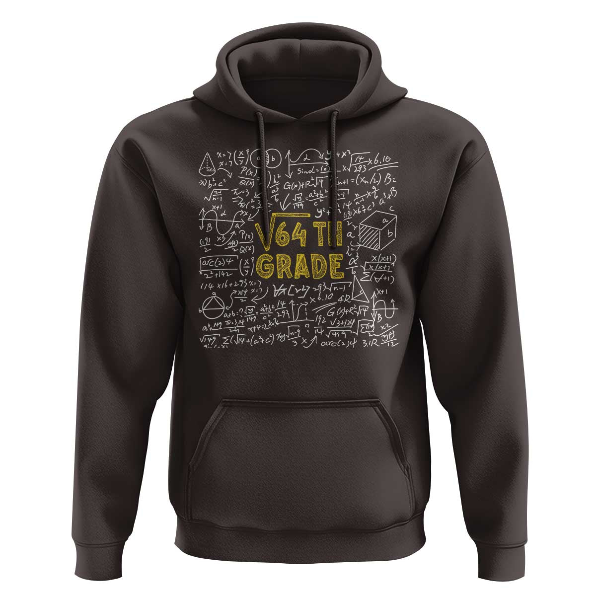 Funny Math Lover Back To School Hoodie 8th Grade Square Root Of 64 - Wonder Print Shop