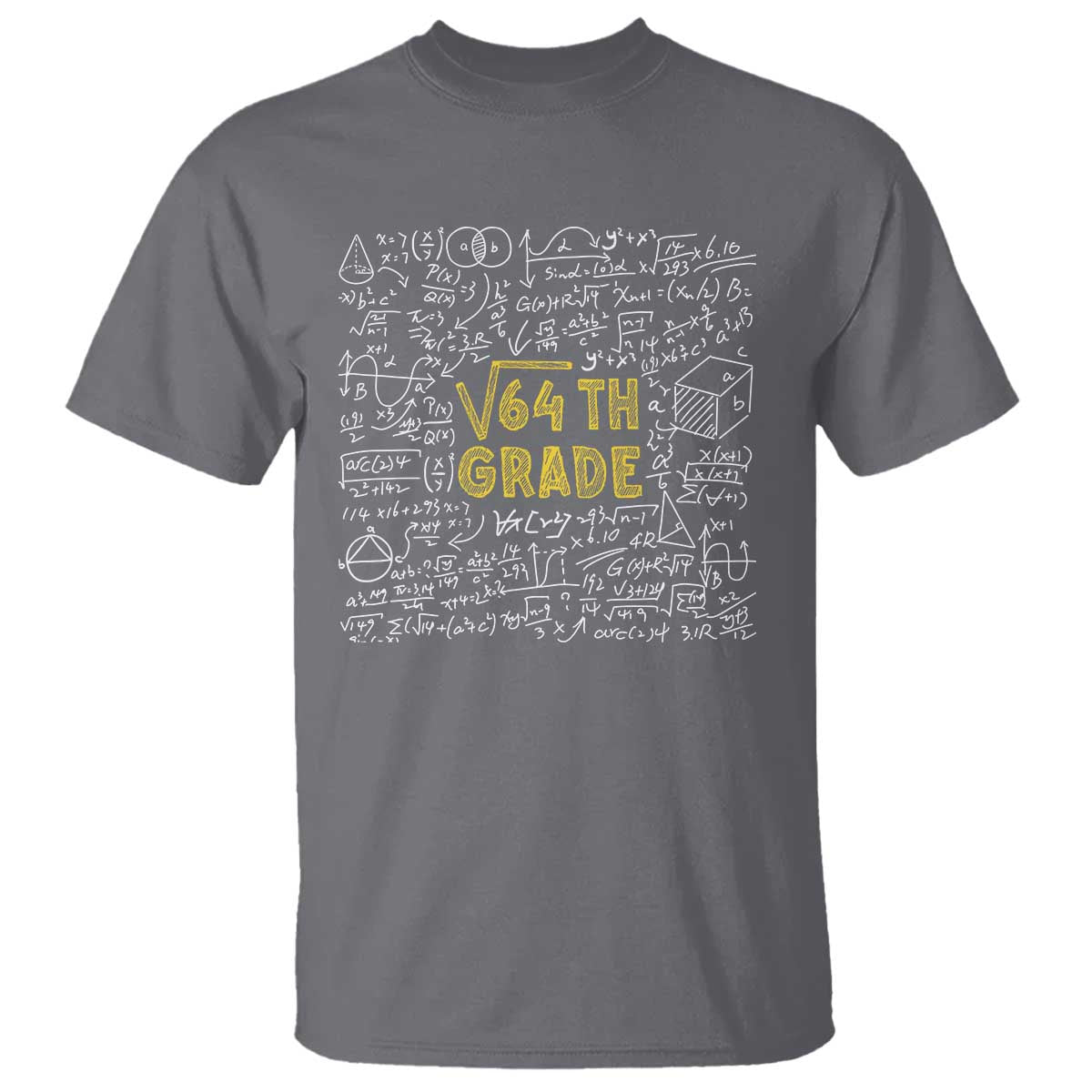 Funny Math Lover Back To School T Shirt 8th Grade Square Root Of 64 - Wonder Print Shop