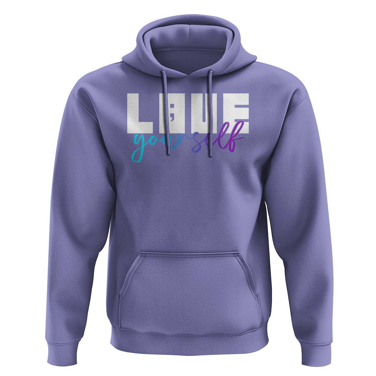Love Yourself Semicolon Suicide Prevention Hoodie - Wonder Print Shop