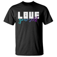 Love Yourself Semicolon Suicide Prevention T Shirt - Wonder Print Shop