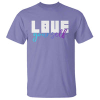 Love Yourself Semicolon Suicide Prevention T Shirt - Wonder Print Shop