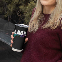 Love Yourself Semicolon Suicide Prevention Tumbler Cup