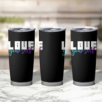 Love Yourself Semicolon Suicide Prevention Tumbler Cup