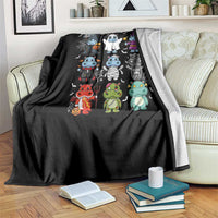 Halloween Cute Baby Pygmy Hippo Throw Blanket - Wonder Print Shop