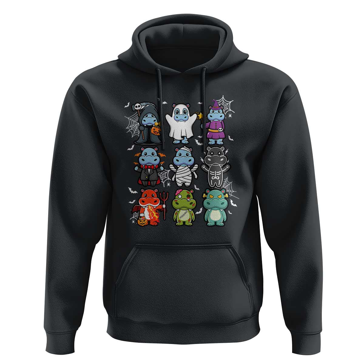 Halloween Cute Baby Pygmy Hippo Hoodie