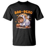 Halloween Boo Deng T Shirt Baby Pygmy Hippo Cute Ghost - Wonder Print Shop