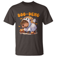 Halloween Boo Deng T Shirt Baby Pygmy Hippo Cute Ghost - Wonder Print Shop