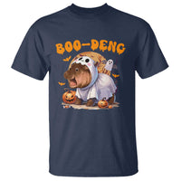 Halloween Boo Deng T Shirt Baby Pygmy Hippo Cute Ghost - Wonder Print Shop