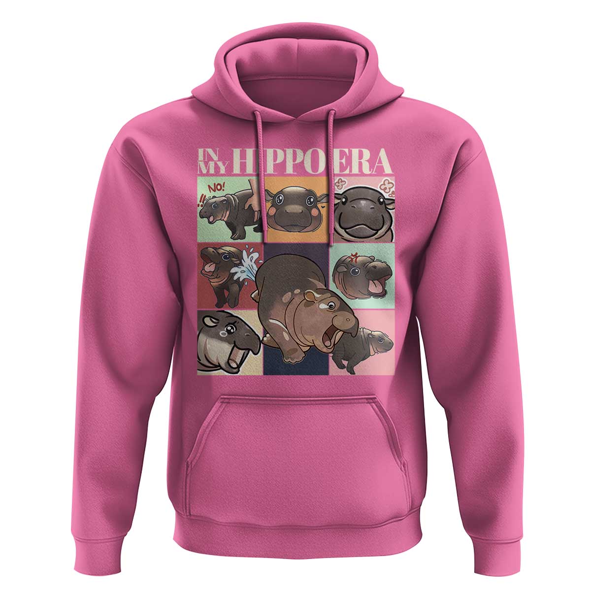 Cute Baby Pygmy Hippo Thailand Hoodie In My Hippo Era MooDeng Meme