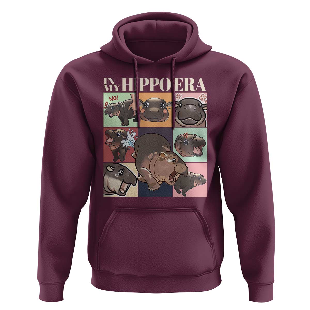 Cute Baby Pygmy Hippo Thailand Hoodie In My Hippo Era MooDeng Meme