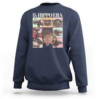Cute Baby Pygmy Hippo Thailand Sweatshirt In My Hippo Era MooDeng Meme - Wonder Print Shop