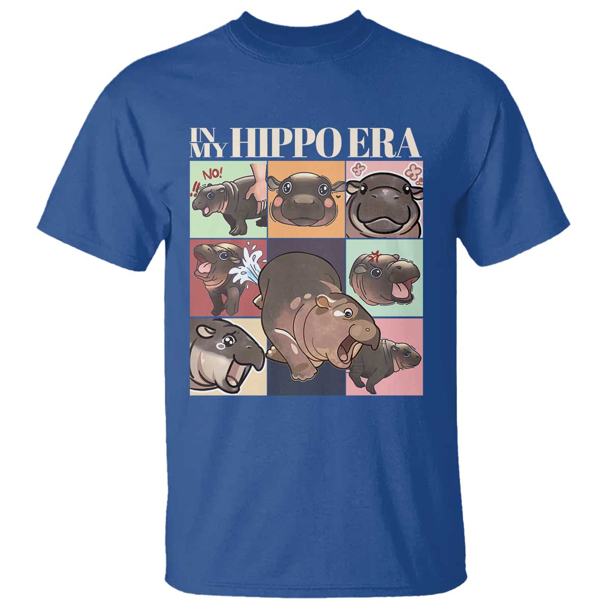 Cute Baby Pygmy Hippo Thailand T Shirt In My Hippo Era MooDeng Meme - Wonder Print Shop