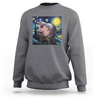 Funny Baby Pygmy Hippo Thailand Sweatshirt Starry Night MooDeng Meme - Wonder Print Shop