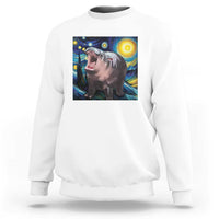 Funny Baby Pygmy Hippo Thailand Sweatshirt Starry Night MooDeng Meme - Wonder Print Shop
