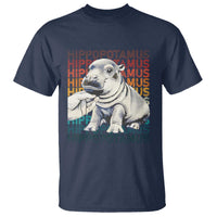 Hippo Lover T Shirt Retro Vintage Baby Pygmy Hippopotamus - Wonder Print Shop