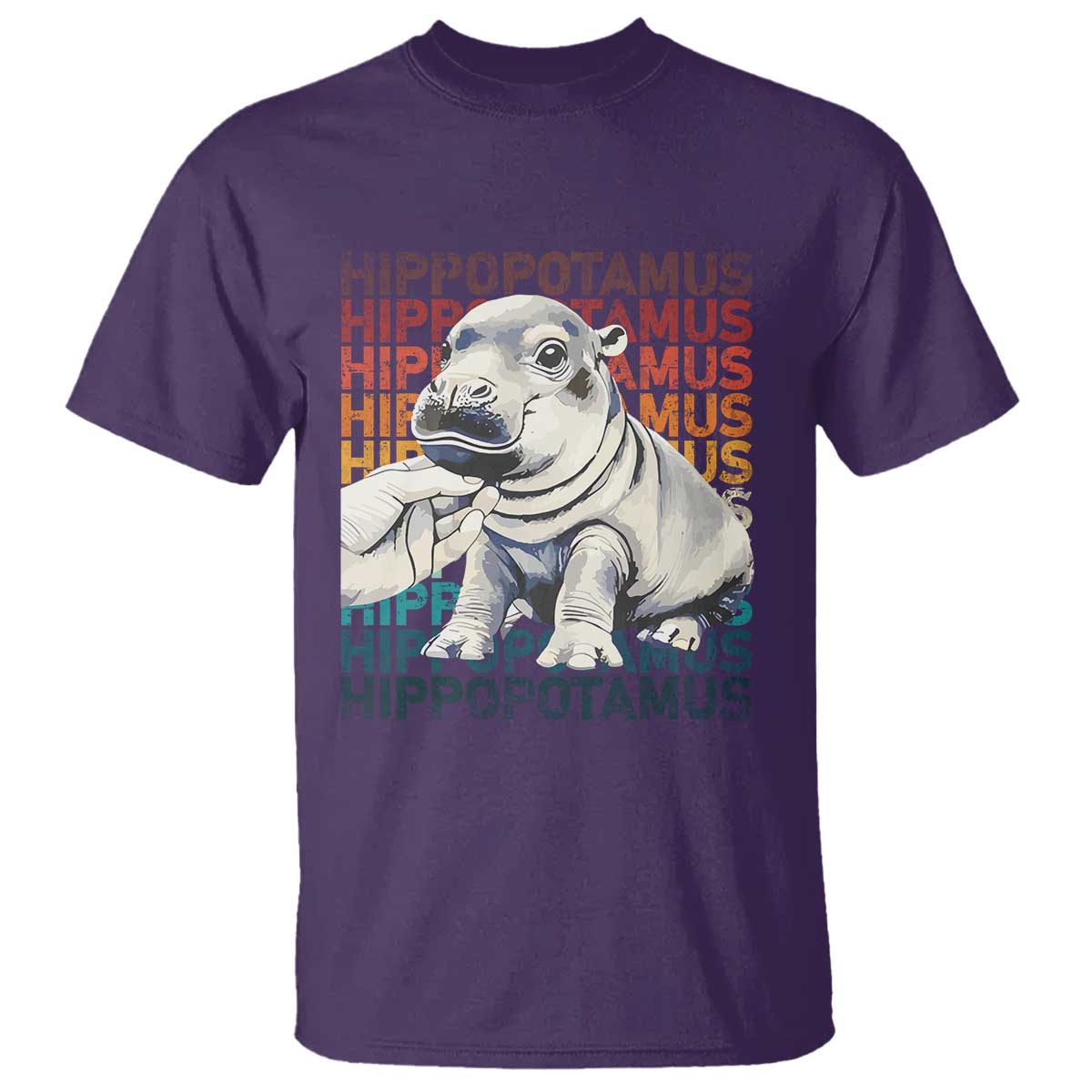 Hippo Lover T Shirt Retro Vintage Baby Pygmy Hippopotamus - Wonder Print Shop