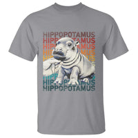 Hippo Lover T Shirt Retro Vintage Baby Pygmy Hippopotamus - Wonder Print Shop