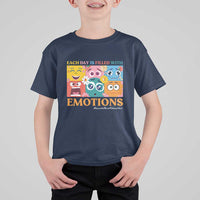 Mental Health T Shirt For Kid Each Day Is Filled With Emotions - Wonder Print Shop