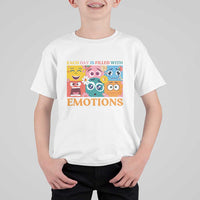 Mental Health T Shirt For Kid Each Day Is Filled With Emotions - Wonder Print Shop