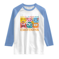 Mental Health Raglan Shirt Each Day Is Filled With Emotions