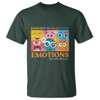 Mental Health T Shirt Each Day Is Filled With Emotions - Wonder Print Shop