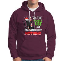 On The Naughty List And I Regret Nothing Funny Cat Lover Hoodie - Wonder Print Shop