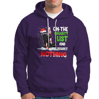 On The Naughty List And I Regret Nothing Funny Cat Lover Hoodie - Wonder Print Shop