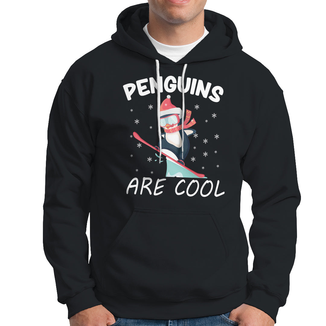 Penguins Are Cool With Snowboard Winter Xmas Hoodie - Wonder Print Shop