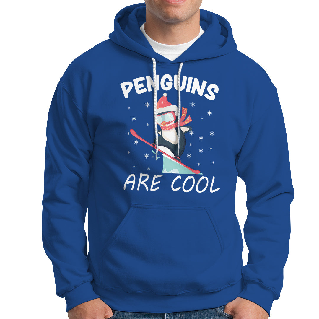 Penguins Are Cool With Snowboard Winter Xmas Hoodie - Wonder Print Shop