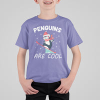 Penguins Are Cool With Snowboard Winter Xmas T Shirt For Kid - Wonder Print Shop