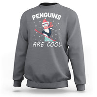 Penguins Are Cool With Snowboard Winter Xmas Sweatshirt - Wonder Print Shop