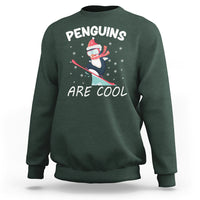 Penguins Are Cool With Snowboard Winter Xmas Sweatshirt - Wonder Print Shop