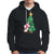 Funny Penguin With Christmas Tree Tangled Xmas Light Hoodie - Wonder Print Shop