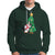 Funny Penguin With Christmas Tree Tangled Xmas Light Hoodie - Wonder Print Shop