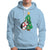 Funny Penguin With Christmas Tree Tangled Xmas Light Hoodie - Wonder Print Shop