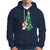 Funny Penguin With Christmas Tree Tangled Xmas Light Hoodie - Wonder Print Shop
