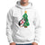 Funny Penguin With Christmas Tree Tangled Xmas Light Hoodie - Wonder Print Shop