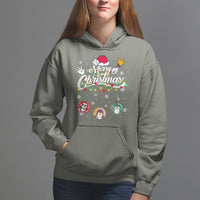 Mini Penguin With Xmas Light Ornaments Balls Merry Christmas Hoodie - Wonder Print Shop