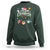 Mini Penguin With Xmas Light Ornaments Balls Merry Christmas Sweatshirt - Wonder Print Shop