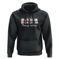 Xmas Cat Hoodie Meowy Catmas Cute Cat Santa Hat
