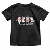 Xmas Cat Toddler T Shirt Meowy Catmas Cute Cat Santa Hat