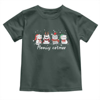 Xmas Cat Toddler T Shirt Meowy Catmas Cute Cat Santa Hat