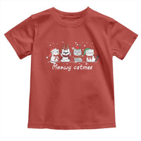 Xmas Cat Toddler T Shirt Meowy Catmas Cute Cat Santa Hat