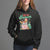 Tis The Season Groovy Retro Christmas Gingerbread Hot Cocoa Hoodie - Wonder Print Shop