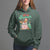 Tis The Season Groovy Retro Christmas Gingerbread Hot Cocoa Hoodie - Wonder Print Shop