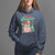 Tis The Season Groovy Retro Christmas Gingerbread Hot Cocoa Hoodie - Wonder Print Shop