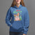Tis The Season Groovy Retro Christmas Gingerbread Hot Cocoa Hoodie - Wonder Print Shop